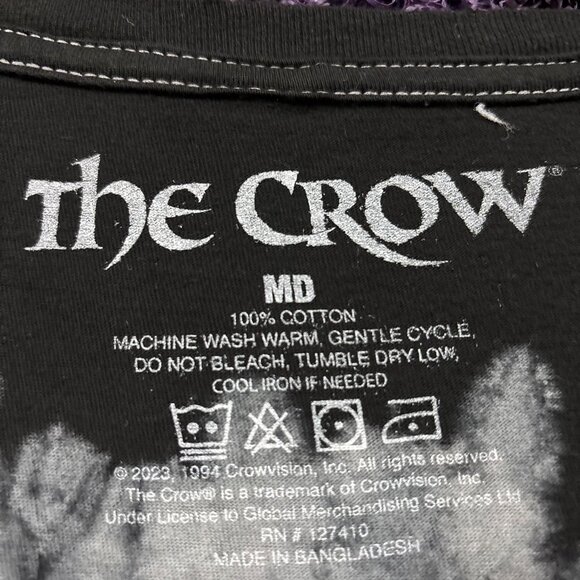 The Crow Angel of Death Goth Comic Movie Tie Dye T-Shirt M - Picture 4 of 4